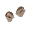 ASY MAX Folded Studs, Large, Ballet Grey