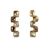 Checkerboard Line Earrings
