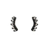 Half Moon Shaped Diamond Line Studs