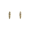 Four Diamond Line Studs