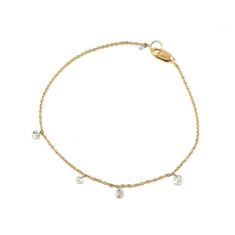 Floating Multi-Diamond Bracelet