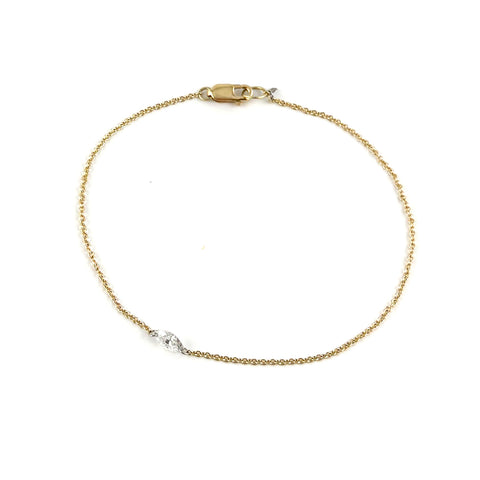 Floating Marquise Diamond Bracelet