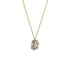 Pin Set Diamond Portrait Necklace