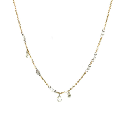 Mixed Shape Free Set Diamond Necklace