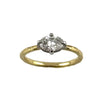 Horizontal Oval Diamond Solitaire Ring