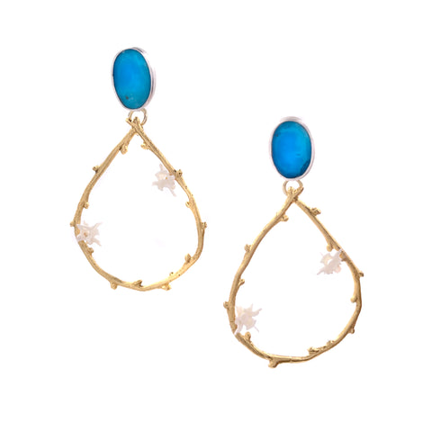 Sleeping Beauty Tetra Earrings