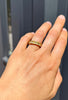 Concave Yellow Diamond Band