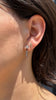 Darkened Prong Diamond Dangle Earrings