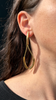 Long Loop Double Curved Tubes Earrings