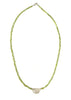 Peridot Shield Necklace