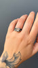 Trillion Rose Cut Platinum Ring
