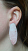 Medium Pink Enamel Earrings