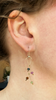 Lattice Hook Earrings, Mini, Tourmaline