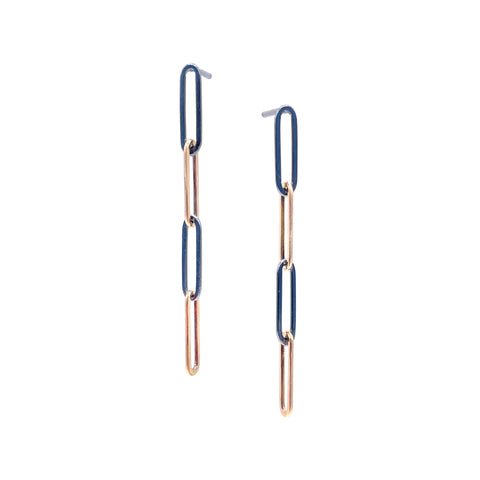 Alternating Link Earrings