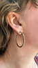 Maji Hoop Earrings, Large, Silver