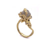 Rough Diamond and Tendril Ring