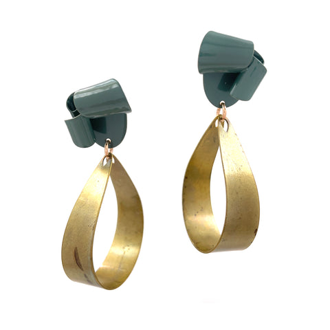 ASY Folds with Teardrops, Evergreen & Brass