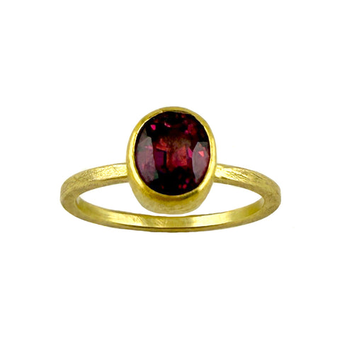 Oval Garnet Ring