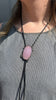 Pink Sapphire Bolo Necklace