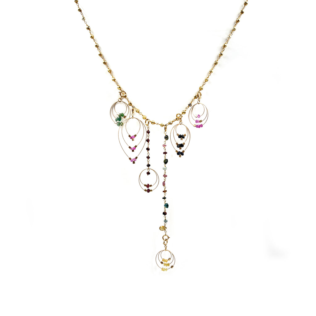Golden Nugget Charm Necklace