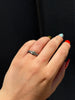 Italian Nail Ring w/ London Blue Topaz
