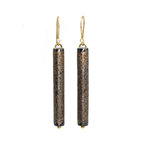 Long Tube Stardust Earrings