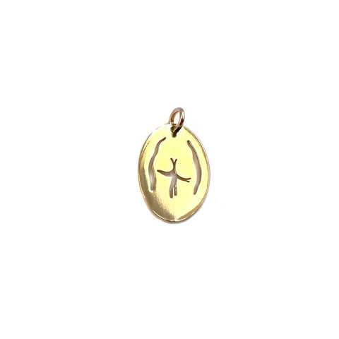 Fine Line Charm, Gold