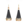 Padparadscha Sapphire Cone Earrings