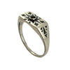 Engraved Polaris Signet Ring, Spinel