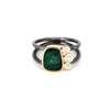 Emerald Double Band Ring