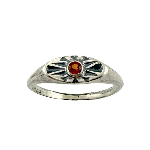 Star Pinky Signet, Sapphire
