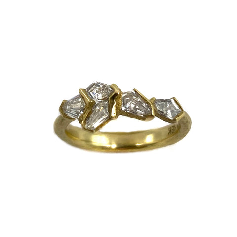 Kite Diamond Cluster Ring