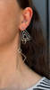 Line Drawing Earrings, Silver, 1