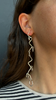 Line Drawing Earrings, Silver, 2