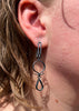 Mismatched Bent Link Earrings