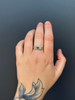 Engraved Polaris Signet Ring, Spinel