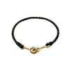 Sister Clasp Bracelet, Black Cord