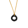 Portal Necklace, Shibuichi, Tan