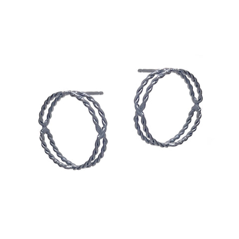 Twisted Circle Studs
