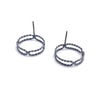 Twisted Circle Studs