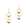 Tears Dew Drop Hooks, Tourmaline (small)