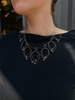 Feather Teardrop Pod Necklace, Labradorite