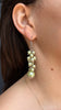 Green Pearl Drop Earrings
