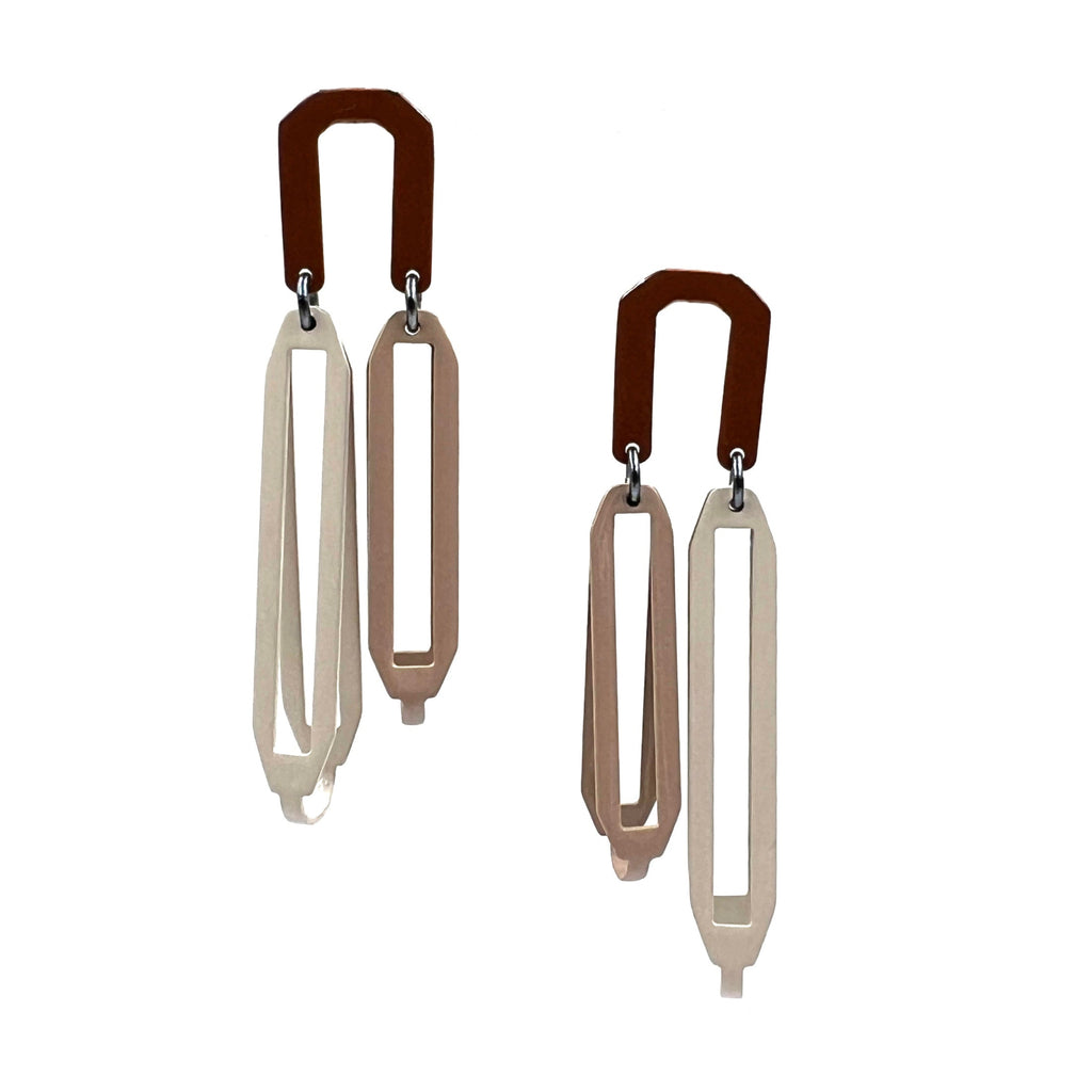 Long Link Max 10 Earrings, Desert