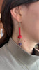 Game Piece Earring, Red