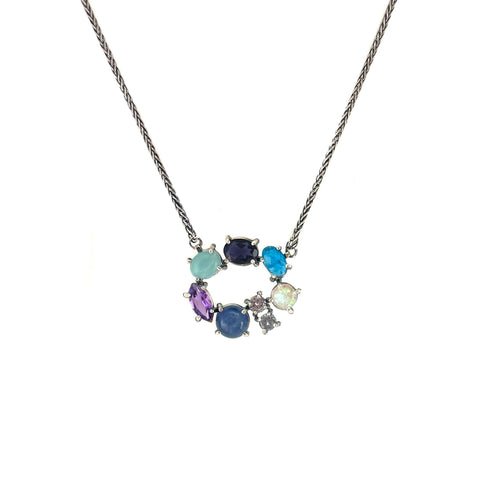 Eight Stone Circle Pendant