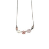 Pink Stone Row Necklace