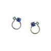 Blue Stone Circle Studs