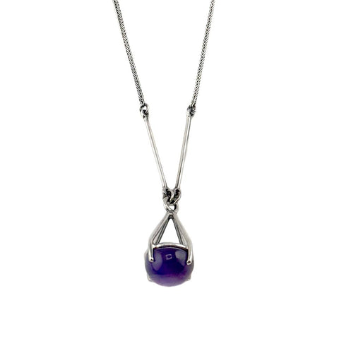 Amethyst Prong Pendant