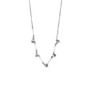 Small Jet Row Necklace